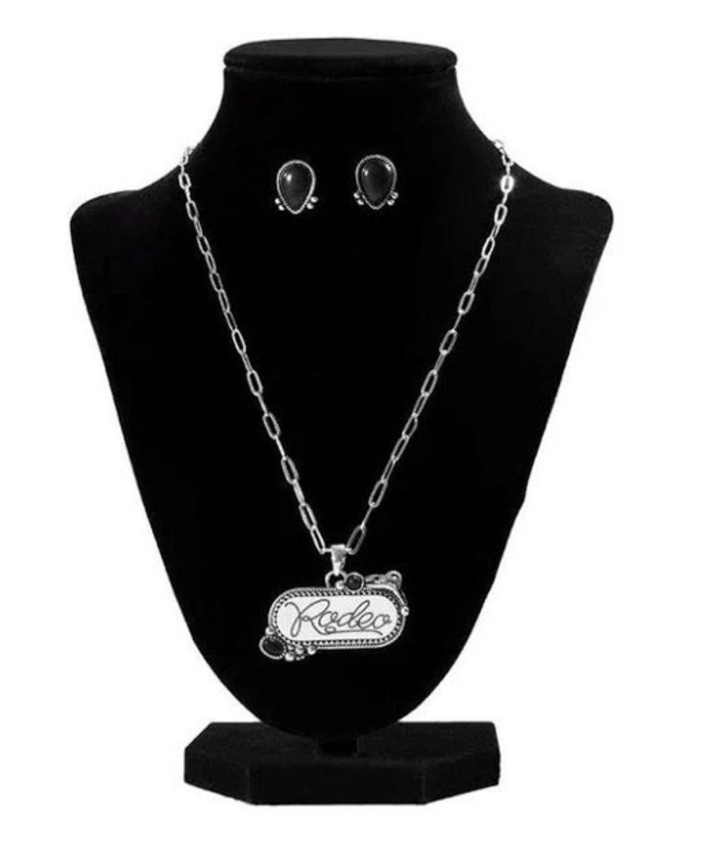 M&F Western Women's Silver Strike Rodeo Jewelry Set