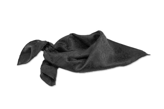 M&F Western Products Mens Jacquard Silk Navy Wild Rag