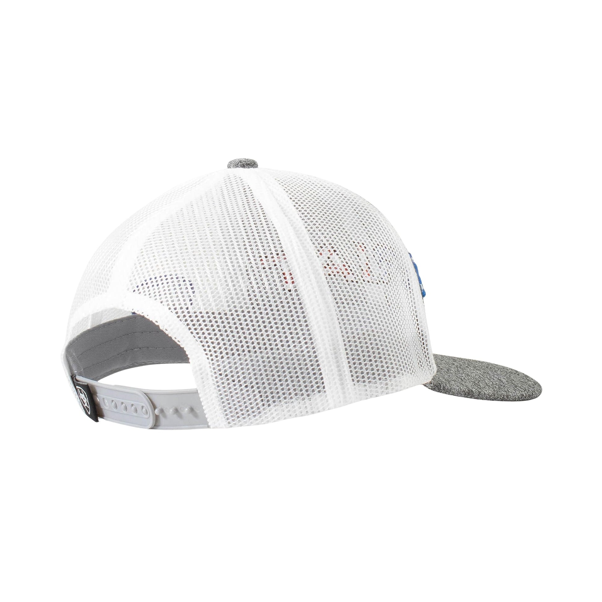 Ariat Mens Patriotic Label Logo Grey White Cap
