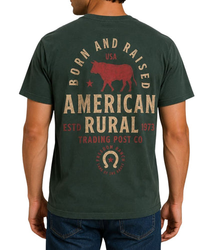 Freedom Ranch Men's Forest Green American Rural Tee