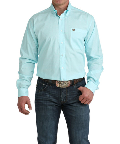 Cinch Men's Light Blue Classic Button Down Shirt