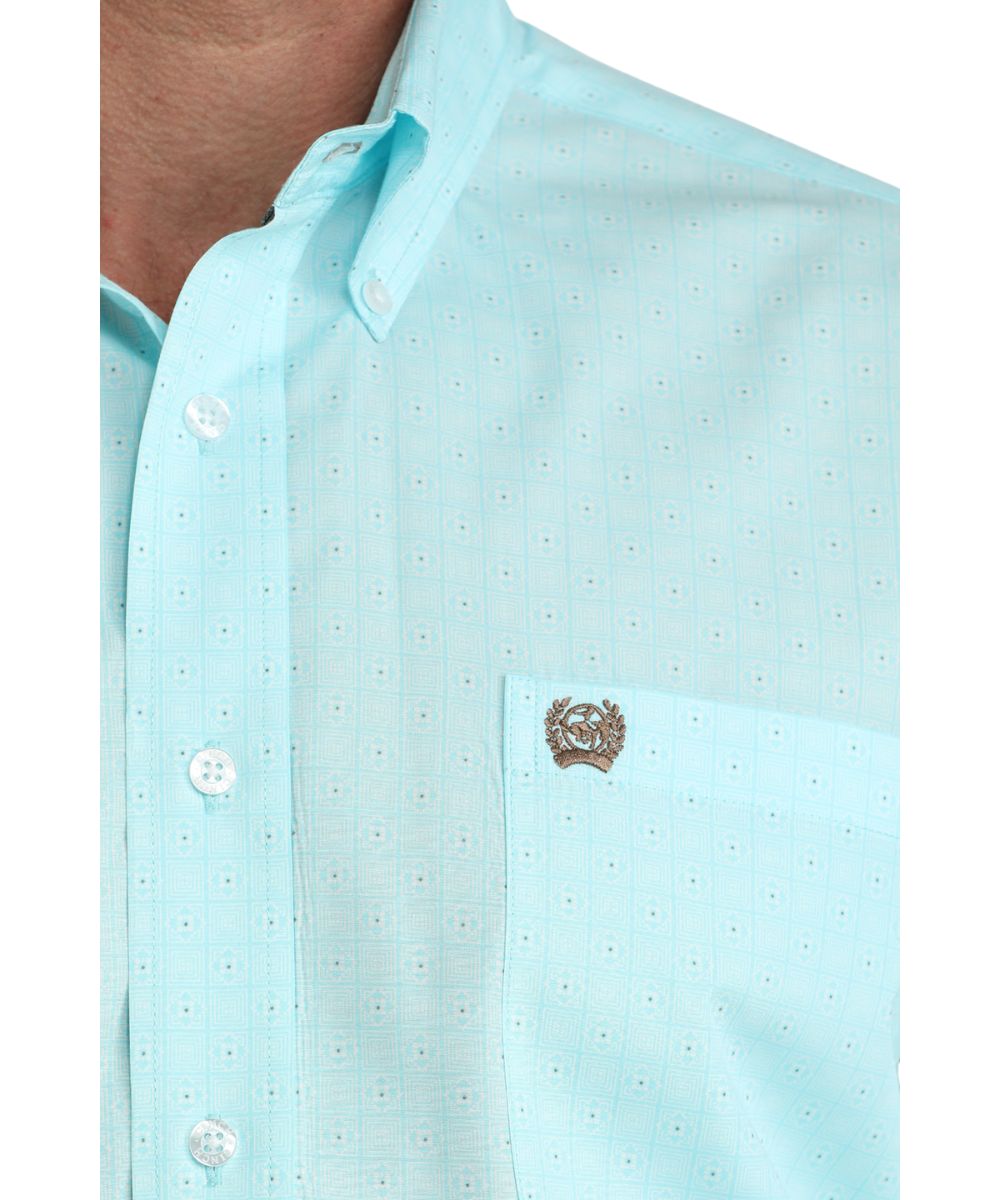 Cinch Men's Light Blue Classic Button Down Shirt