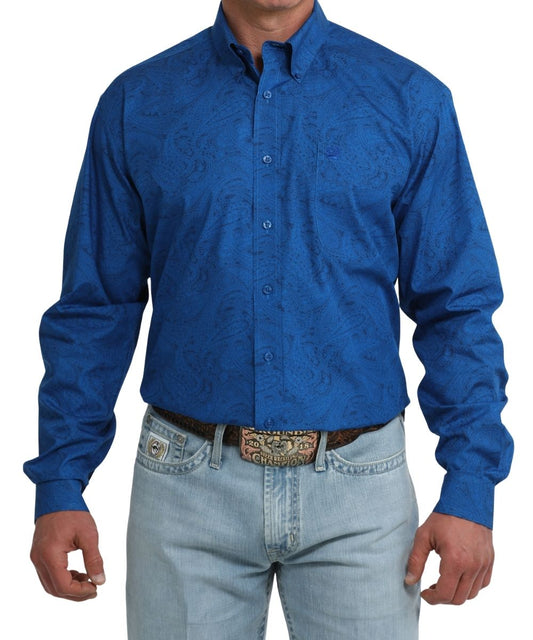 MNS CINCH L/S BUTTON UP SHIRT - ROY BLU