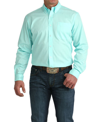 Cinch Men's Aqua Classic Button Down Shirt