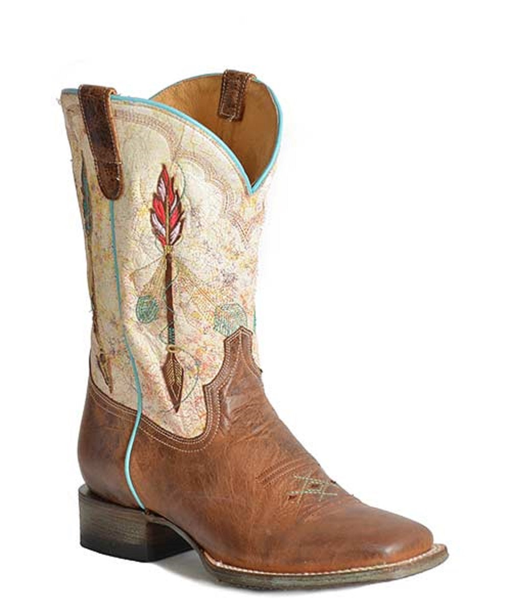 Roper Women's Arrow Feather Flex Boot- Style #09-021-8020-8287 ! desc :  ! caption :