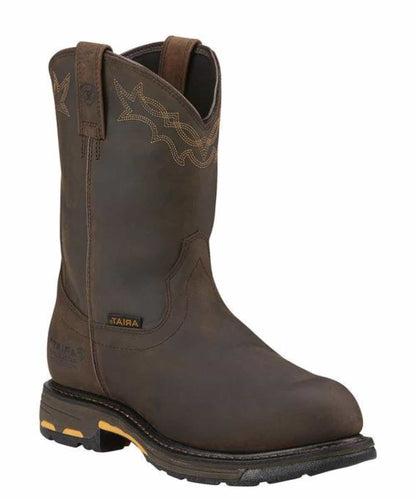 Ariat Men's Workhog Waterproof Boot- Style #10001200 ! desc :  ! caption :