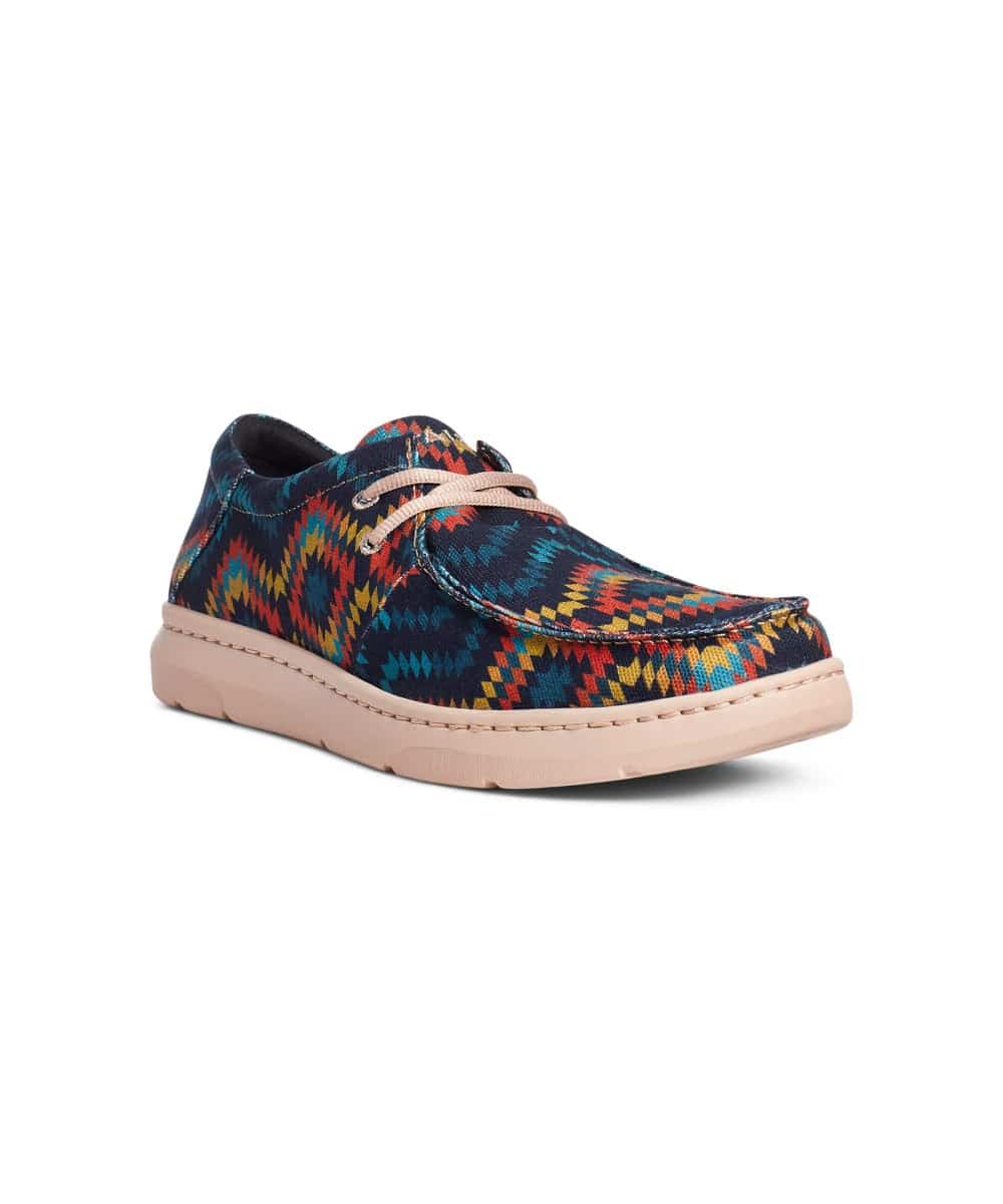 Ariat Men's Blue Aztec Hilo Shoe- Style #10035816 ! desc :  ! caption :