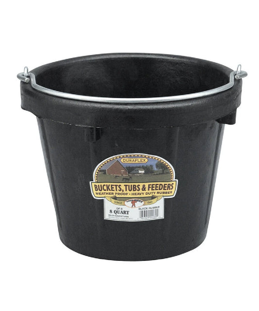 Duraflex Heavyweight 8 QT Rubber Pail- Style #11396-1 ! desc :  ! caption :