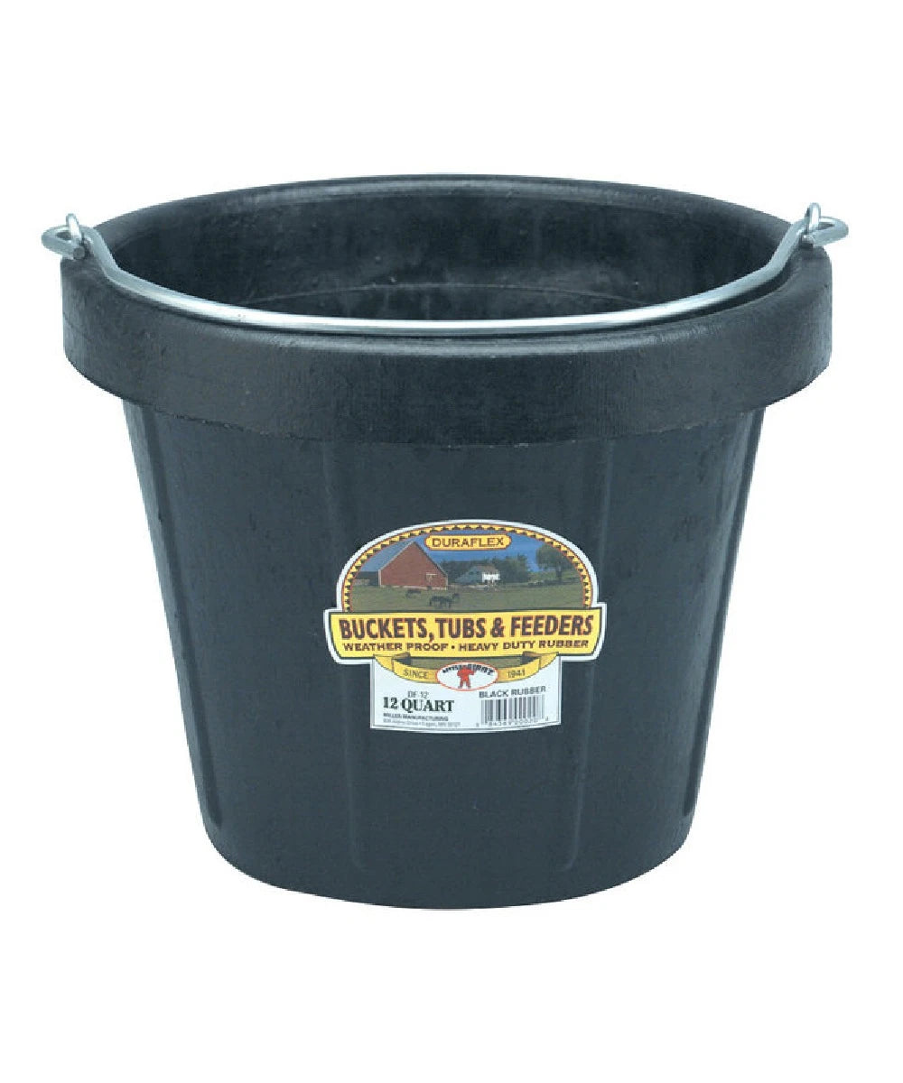 Duraflex Heavyweight 12QT Rubber Pail- Style #11396 ! desc :  ! caption :