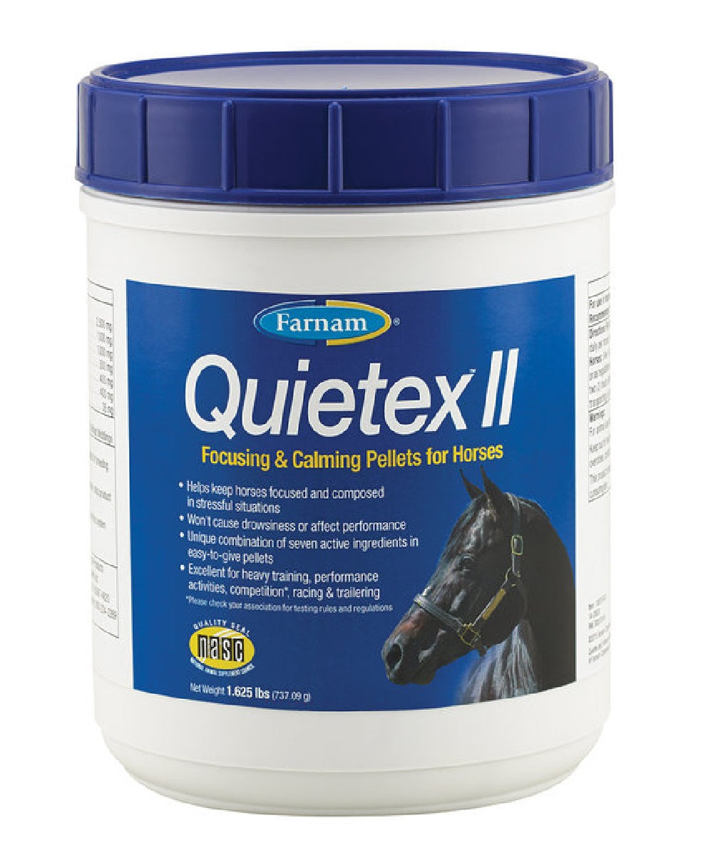 Quietex II Horse Focusing & Calming Supplement Pellets 1.625LBS- Style #15936-2 ! desc :  ! caption :