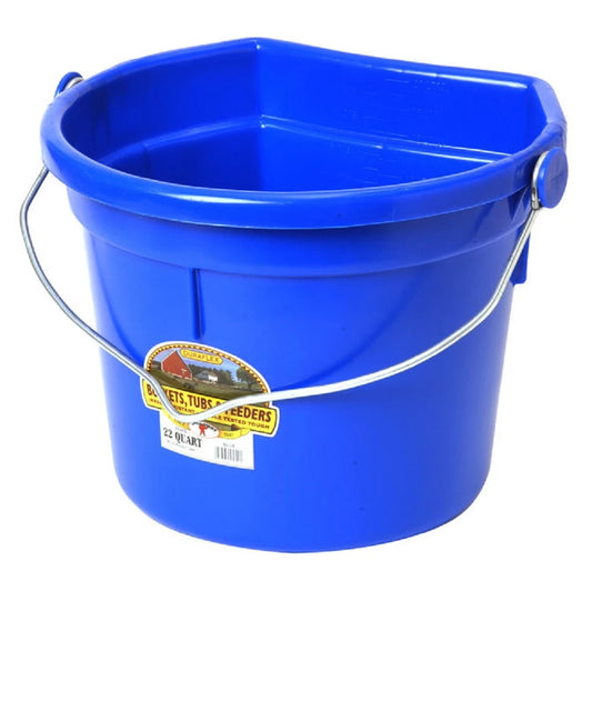 DuraFlex Plastic Flatback 22 Qt.  Bucket- Style #16017-13 ! desc :  ! caption :