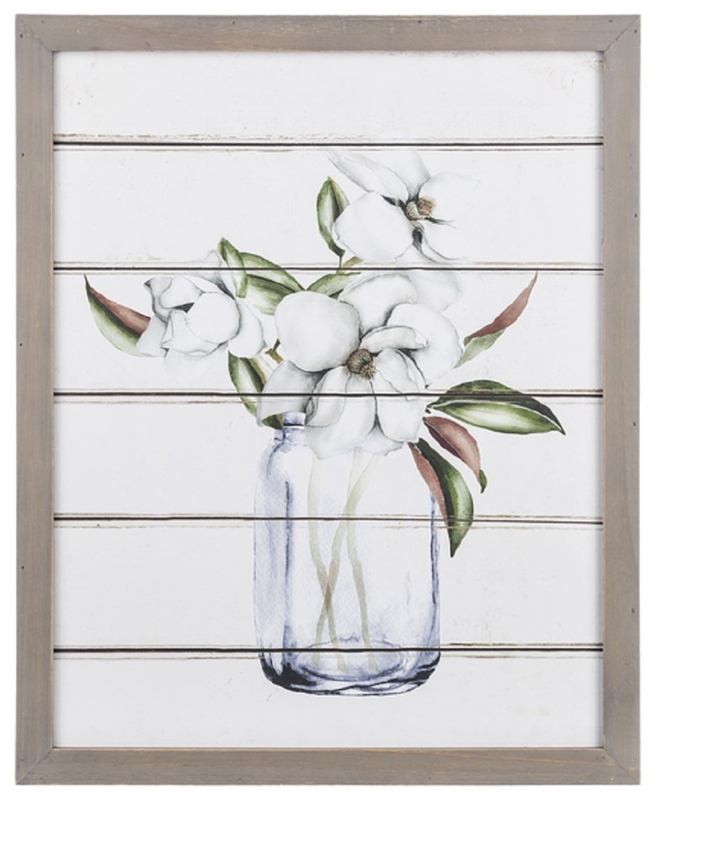 Ganz Magnolia Bouquet Wall Decor- Style #163913 ! desc :  ! caption :