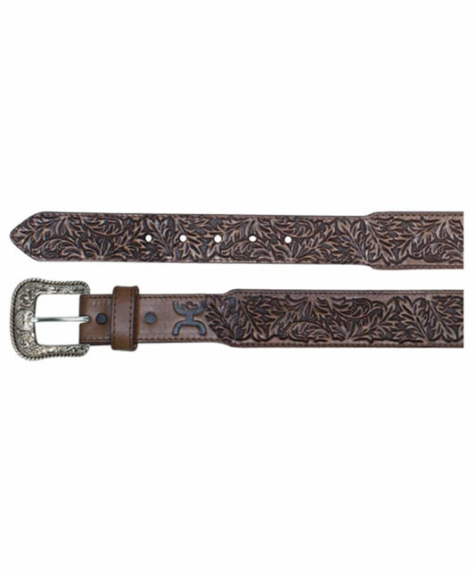Trenditions Men's Hooey Tooled Belt- Style #1873BE9 ! desc :  ! caption :