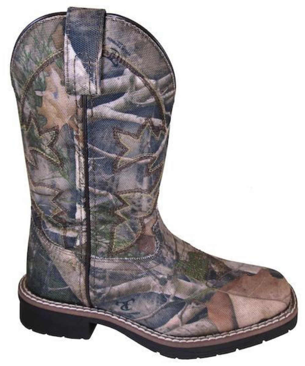 Smoky Mountain Children's Square Toe Wilderness Camo Boot- Style #2075C ! desc :  ! caption :
