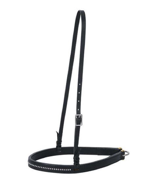 Weaver Leather Back In Black Noseband- Style #30-0587-BK ! desc :  ! caption :