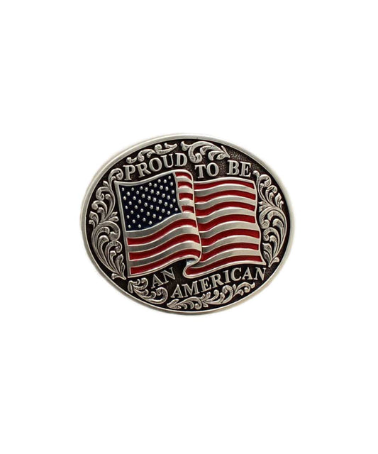 M&F Western Youth Nocona American Flag Buckle- Style #37595 ! desc :  ! caption :