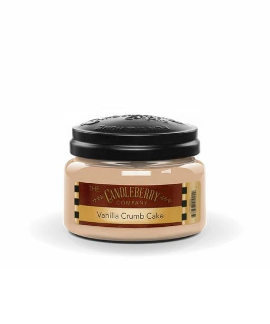 Candleberry Vanilla Crumb Cake Small Scented Candle Jar- Style #41172 ! desc :  ! caption :
