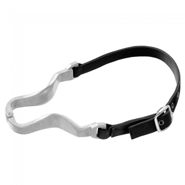 Tough-1 Aluminum Hinge Cribbing Collar With Nylon Strap- Style #52-2086 - BLACK ! desc :  ! caption :