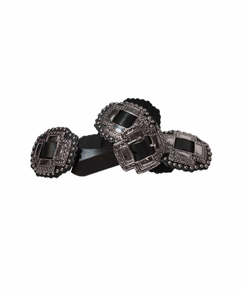 Gem Dandy Women's Roper Black Concho Belt- Style - 5406790 ! desc :  ! caption :