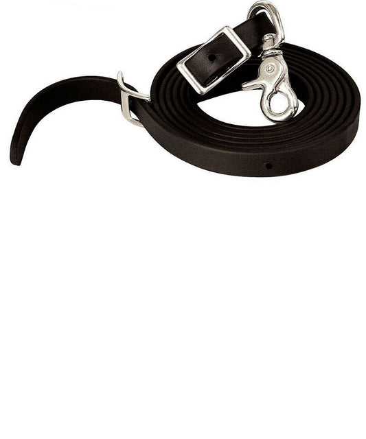 Reinsman Black Biothane Roping Rein