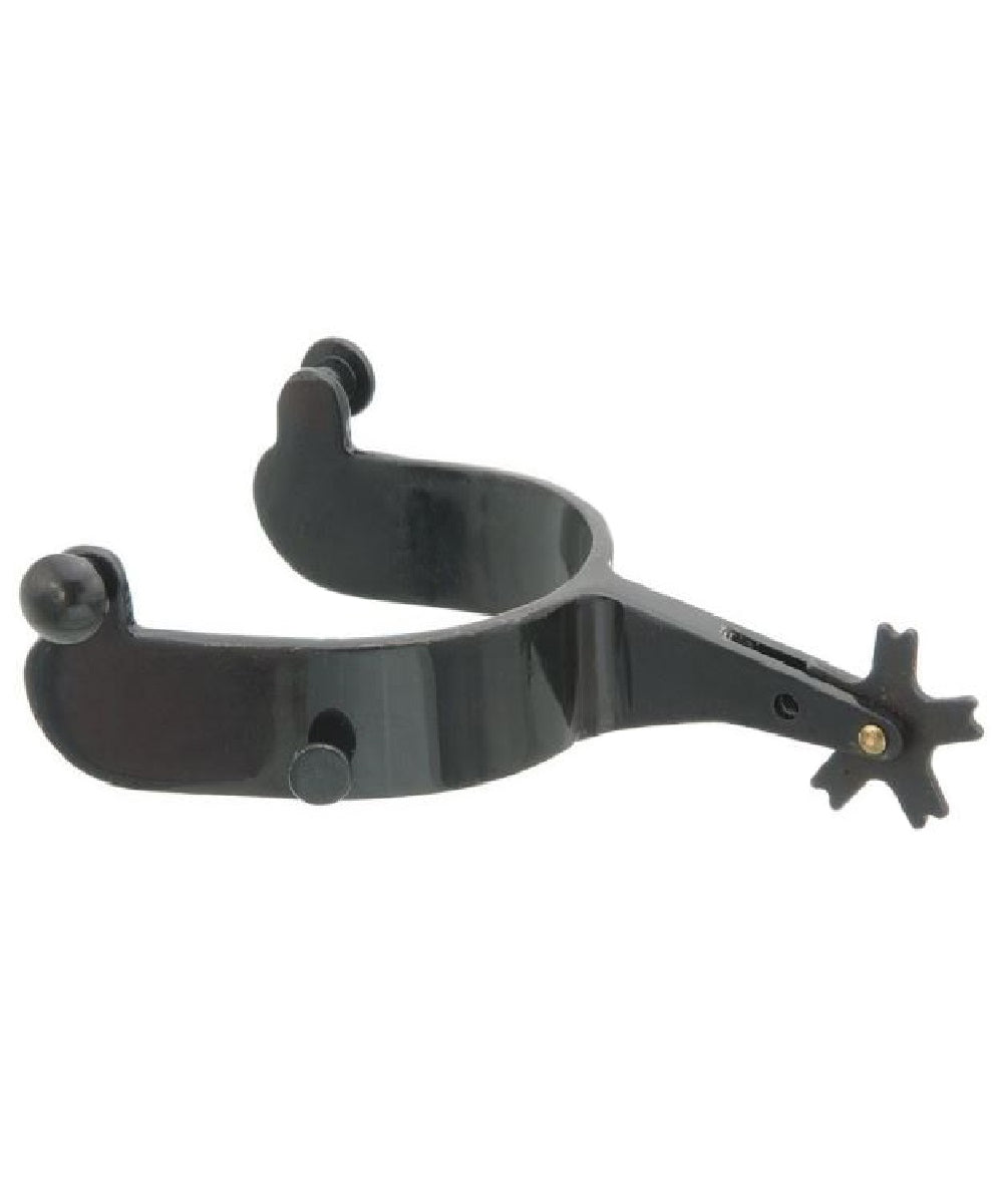 Kelly Silver Star Blue Steeled Rodeo Spurs - Style #78-8022 ! desc :  ! caption :