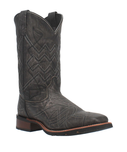 Laredo Men's Black Axel Square Toe Boot- Style #7927 ! desc :  ! caption :