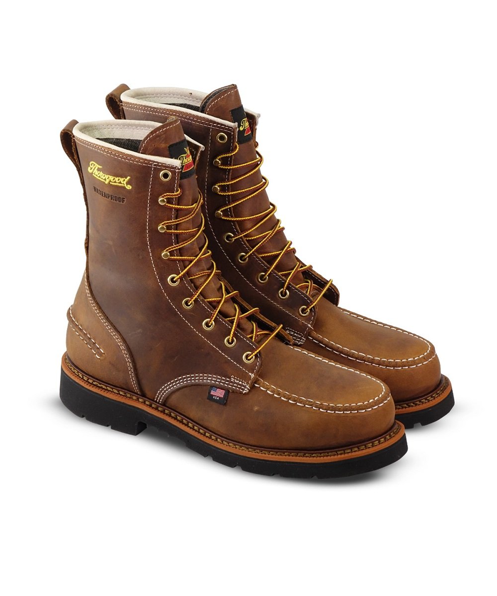 Thorogood Men's 1957 Series Waterproof Crazyhorse Steel Toe Work Boot- Style #804-3898 ! desc :  ! caption :