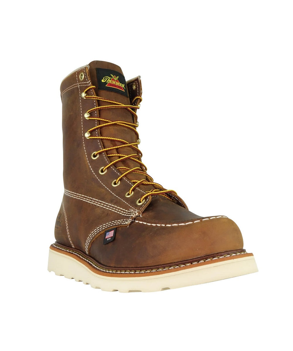 Thorogood Men's Crazyhorse Moc Toe Maxwear Wedge Boot- Style #814-4178 ! desc :  ! caption :