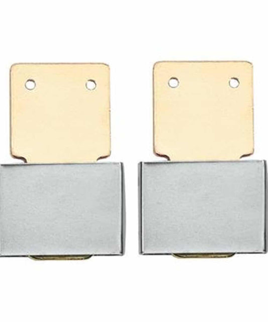 WEAVER LEATHER 2" BRASS BLEVINS STIRRUP BUCKLES- STYLE #9015 ! desc :  ! caption :