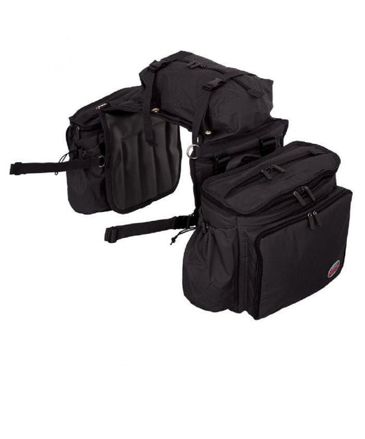 Reinsman Black Deluxe Insulated Saddle Bag- Style #9187-BK ! desc :  ! caption :