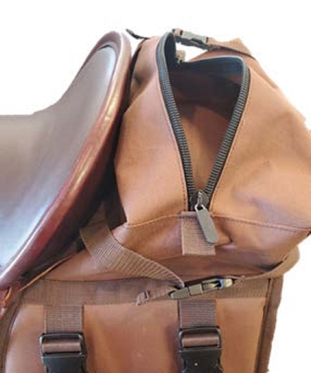 Reinsman Black Deluxe Insulated Saddle Bag- Style #9187-BK ! desc :  ! caption :