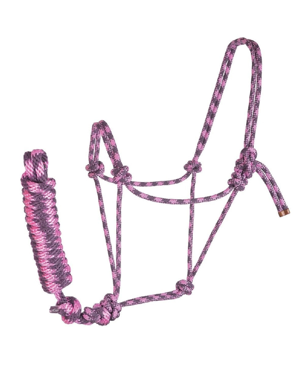 Reinsman Rope Halter With Lead- Style #9713-AV-PP ! desc :  ! caption :