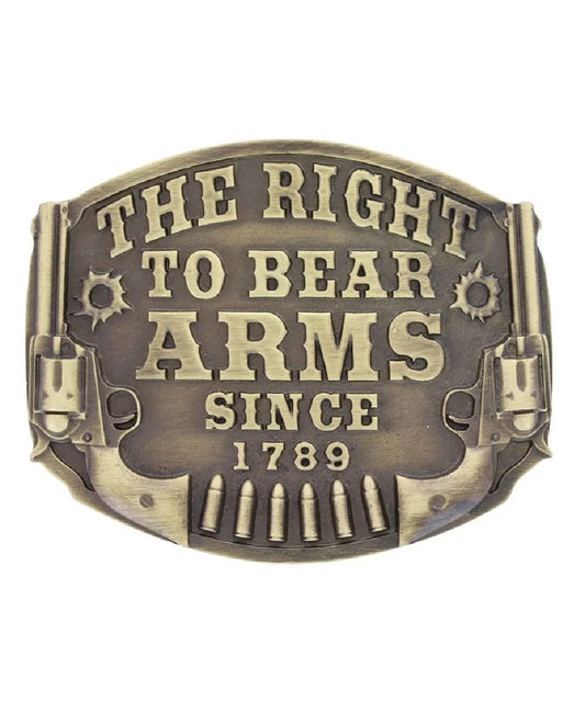 Montana Silversmiths Men's The Right To Bear Arms Attitude Buckle