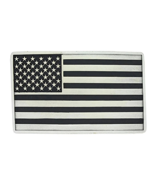 Montana Silversmiths Men's American Flag Attitude Buckle