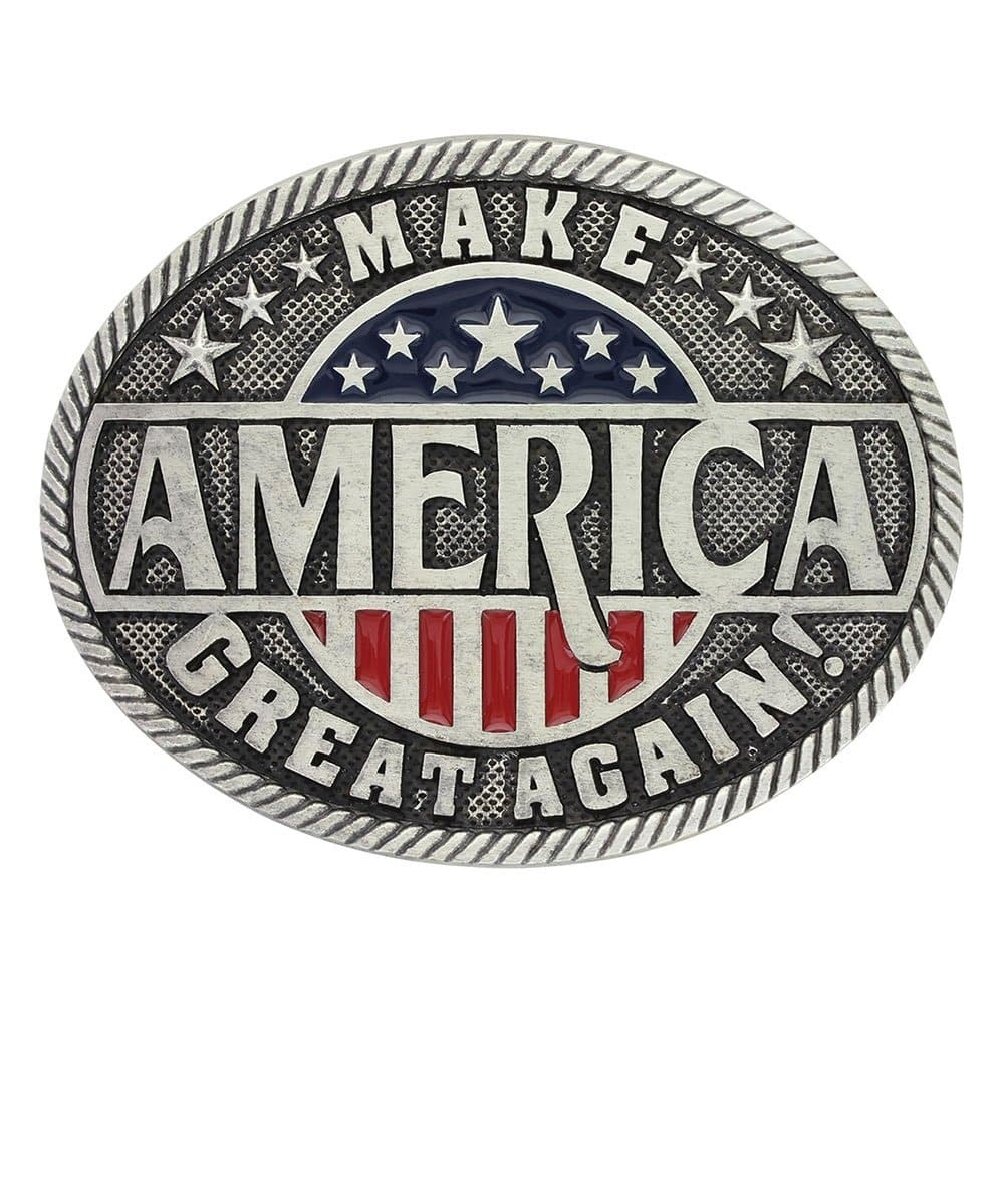 Montana Silversmiths Make America Great Again Buckle- Style #A668 ! desc :  ! caption :