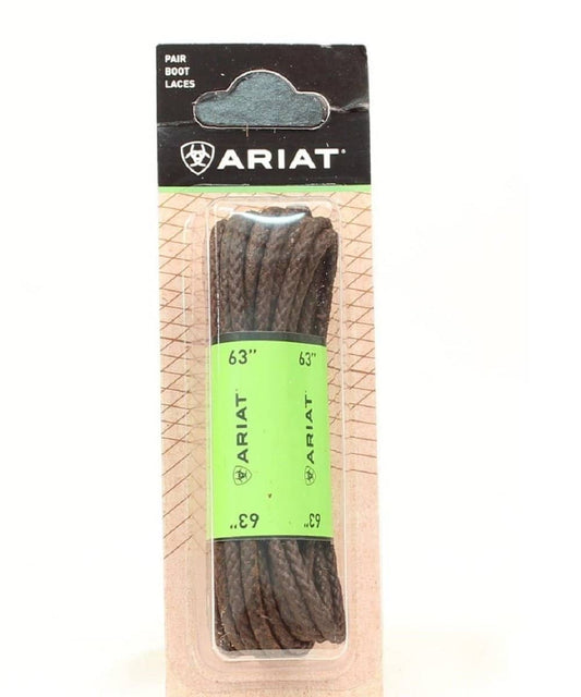M&F Western Ariat 63" Brown Waxed Laces- Style #A2300902 63 ! desc :  ! caption :