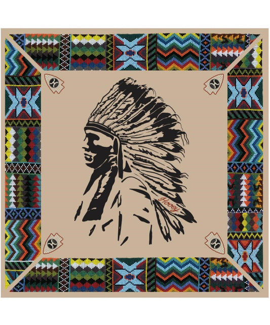 Hooey "Quanah" Satin Wild Rag- Style #BANDANA20-QUANAH-1 ! desc :  ! caption :