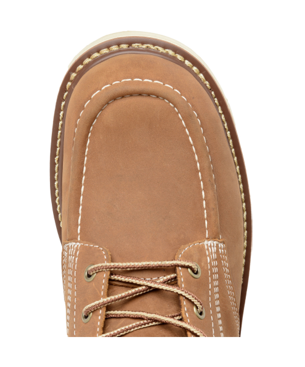 Carolina Boots Men's Carolina AMP Waterproof Moc Toe Wedge Work Boot- Style #CA7041 ! desc :  ! caption :