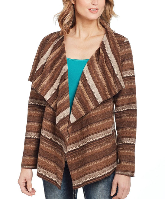 **which color do we offer?**Cripple Creek Women's Navajo Open Front Blanket Wrap Jacket- Style #CR15349 ! desc :  ! caption :