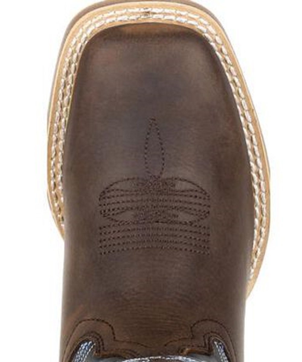 Durango Kids' Lil' Rebel Pro Big Kids' Blue Western Boot- Style #DBT0218Y ! desc :  ! caption :