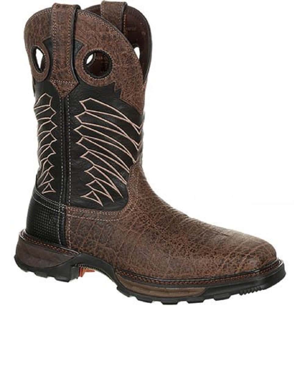 Durango Men's Maverick Waterproof Steel Toe Western Work Boot- Style #DDB0176 ! desc :  ! caption :