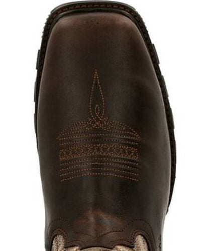 Durango Men's Maverick XP Composite Toe Ventilated Western Work Boot- Style #DDB0331 ! desc :  ! caption :