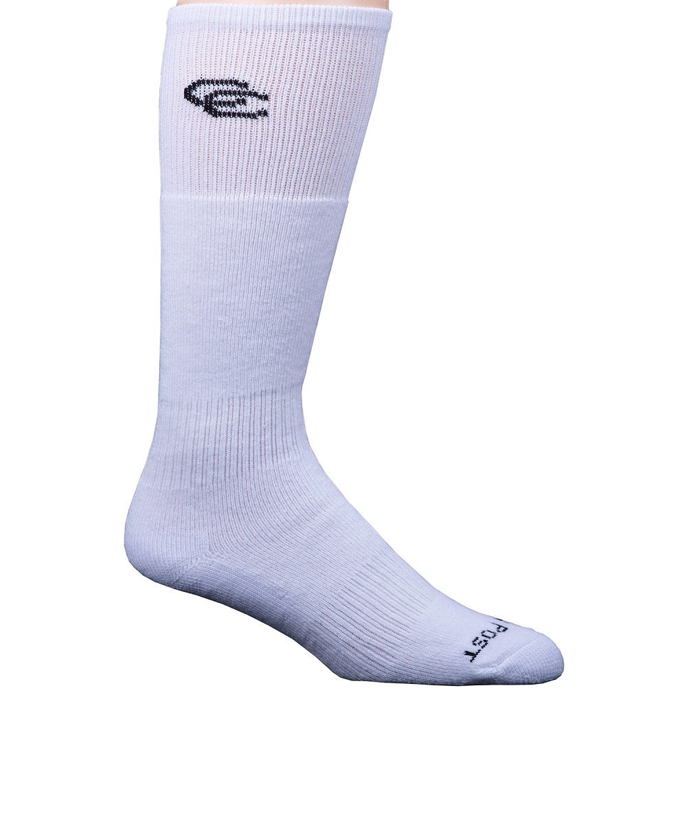 Dan Post Men's White Over The Calf Socks- Style #DPCBC9 ! desc :  ! caption :