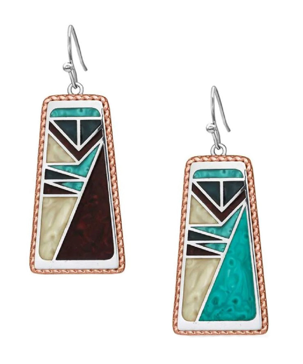Montana Silversmiths Women's American Legends Tablet Earrings- Style #ER4816 ! desc :  ! caption :