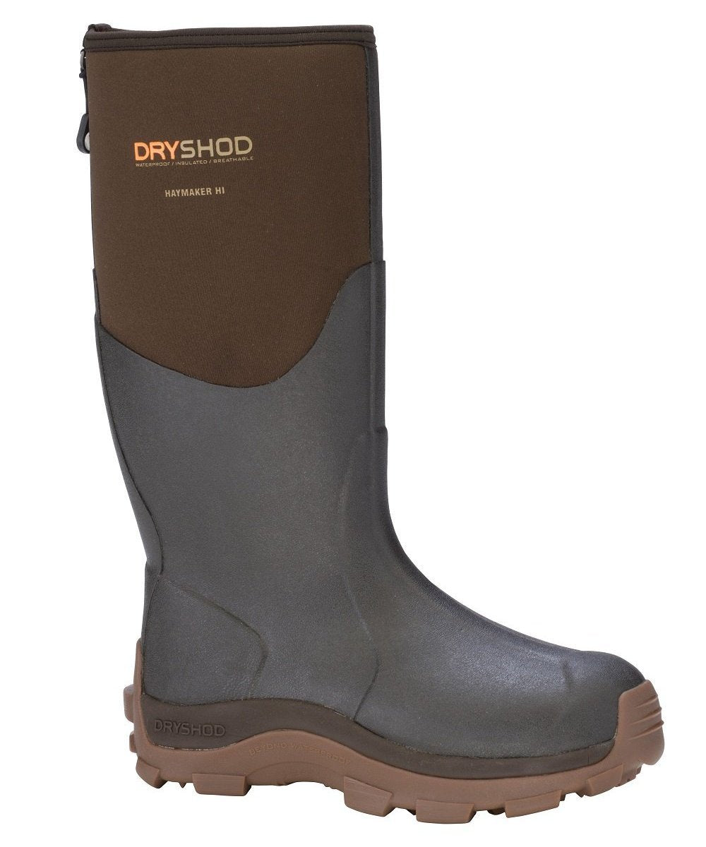 Dryshod Men's Haymaker Hard Working Farm Boots- Style  #HAY-MH-BR ! desc :  ! caption :