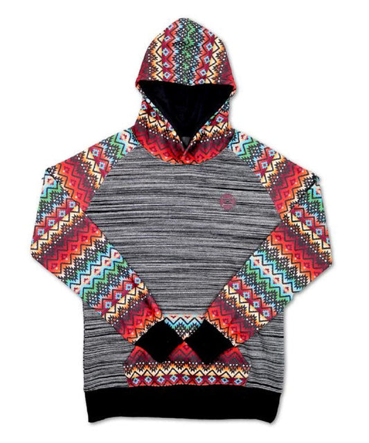 Hooey Youth Sierra Black Atzec Print Pulllover- Style #HH050BK-Y ! desc :  ! caption :