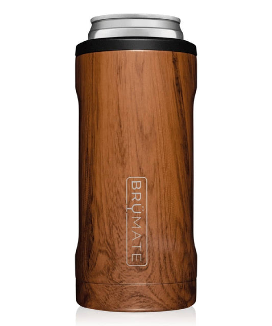 BrüMate Hopsulator Slim Walnut Can Cooler- Style #HS12WD ! desc :  ! caption :