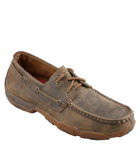 Twisted X Men's Bomber  Driving Moc- Style #Mdm0009 ! desc :  ! caption :