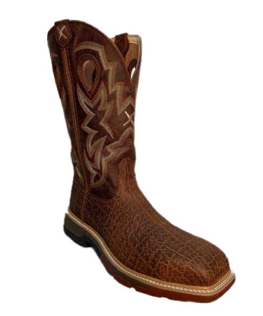 Twisted X Men's Nano Composite Toe Cellstretch Western Work Boot- Style #MXBN001 ! desc :  ! caption :