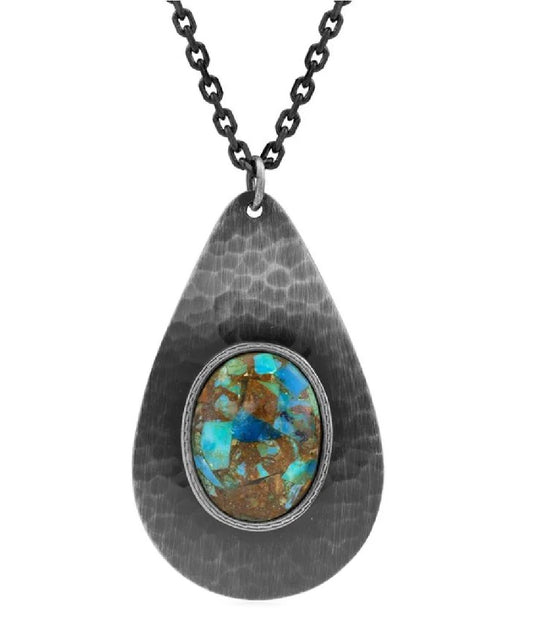 Montana Silversmiths Women's Rocky Top Turquoise Necklace